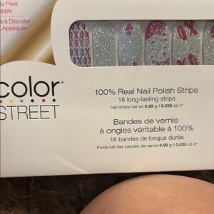 Color Street Silver and Pink Party Supplies